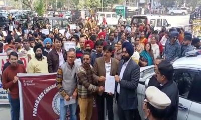 The professors of Ludhiana district took out a protest march against the anti-educational attitude of the AAP government