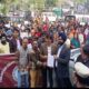 The professors of Ludhiana district took out a protest march against the anti-educational attitude of the AAP government