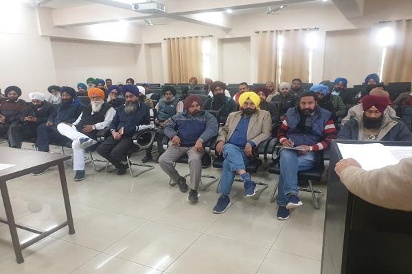 The monthly meeting of PAU Kisan Club was held