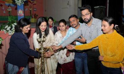 Conducting orientation session for parents of newly admitted nursery students