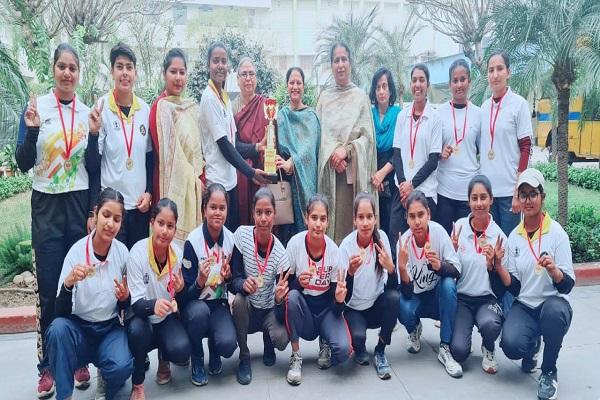 The baseball team of Ramgarhia Girls College won the gold medal