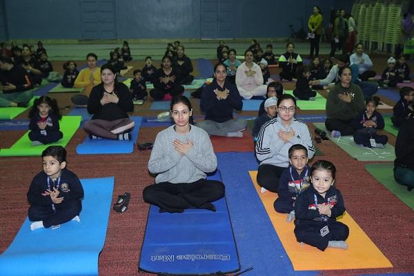 BCM Yoga Day celebrated at Arya Cambridge School