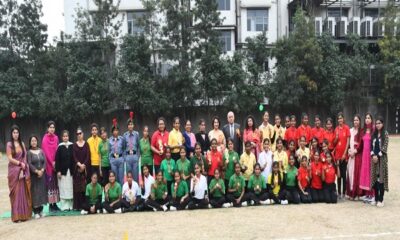 Organized athletic meet function in Arya College Girls Section