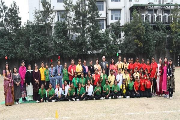 Organized athletic meet function in Arya College Girls Section