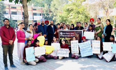 A language awareness rally was organized by the language department