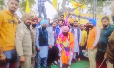 Bains reached Ludhiana after being released from Barnala Jail after getting bail