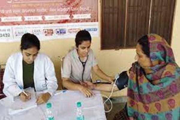Examination of 650 patients during medical camp by Employees State Insurance Corporation