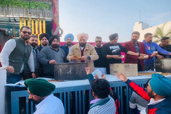 Langar installed by MLA Sidhu family at Bhai Bala ji's annual jod mela