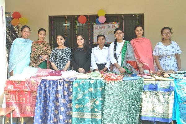 Organized a one day market 'Workmanship to Business' at Devaki Devi Jain College