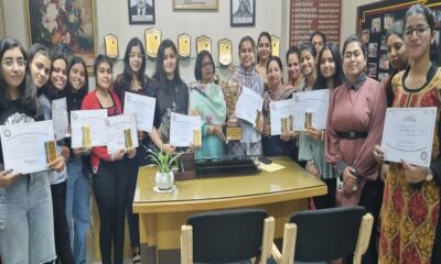 Government college girls won the overall trophy in Expression-2023