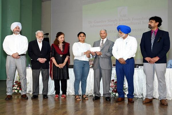 PAU student Dr. Awarded with travel grant at Khush Annual Ceremony