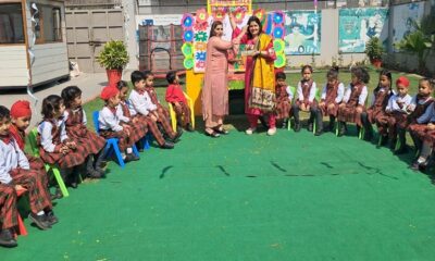 Holi atmosphere at Springdale Play School