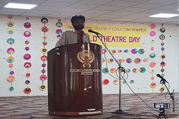 World Theater Day was celebrated at Malwa Central College