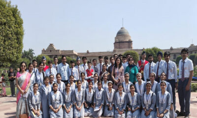 Students of BCM School visited the Mughal Garden of Rashtrapati Bhavan