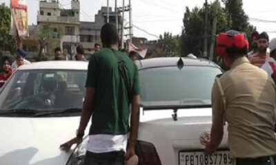Commotion of foreign students in Ludhiana, the incident after driving a car on the footpath