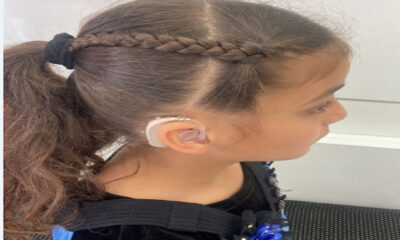 A needy 9-year-old girl was provided with a hearing aid