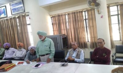 The bank retirees of the northern states staged a sit-in at Patiala on April 5-Davinder Singh Jatana