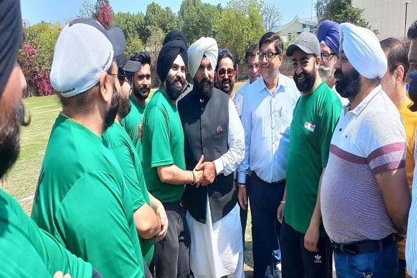 A cricket tournament was organized in Halka Atam Nagar