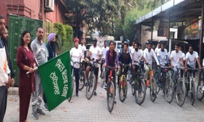 The Civil Surgeon flagged off the cycle rally