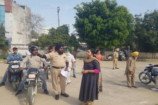 RTA Unexpected checking of driving test track by Ludhiana