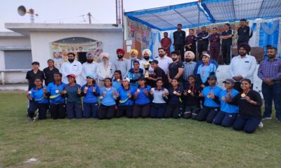 The baseball team of Ramgarhia Girls College won the gold medal