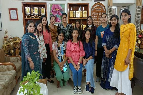 Scholarship received by 13 female students of Sanskrit department