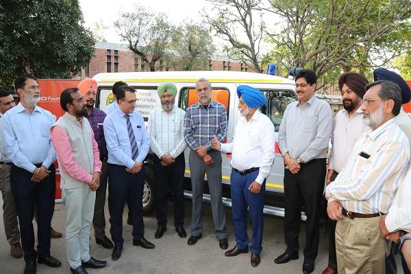 ICICI Foundation donated an ambulance to provide health services