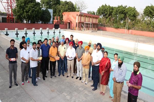 VC Dr. opened the swimming pool for general public. Gosal inaugurated