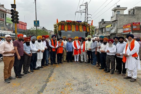 Ramgarhia Foundation gave a grand welcome to the Khalsa Fateh March