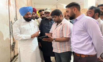 MLA Grewal reviewed the new Aam Aadmi Clinic under construction
