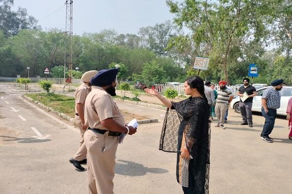 RTA Unexpected checking of driving test track by Ludhiana