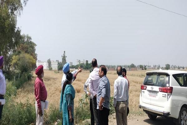 Chairman Nagar Improvement Trust held a meeting with the site selection committee