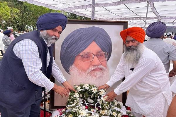 Tribute to former Chief Minister Parkash Singh Badal