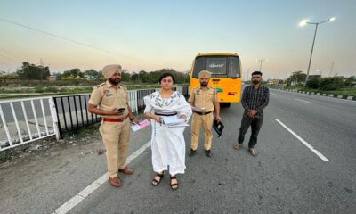 7 vehicles running against the rules were stopped, 20 other vehicles were also challaned