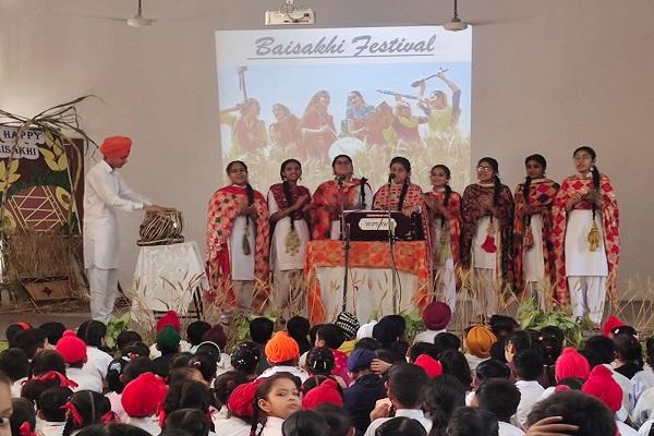Students enthusiastically Baisakhi and Dr. Ambedkar Jayanti celebrated