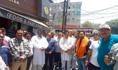 In Ward No. 83, life line pool road construction works started
