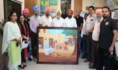 Artifacts related to Punjab culture presented to the Vice Chancellor
