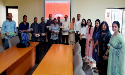Grade 4 employees were honored on the occasion of Labor Day at Jain College
