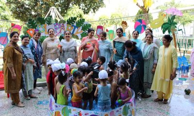 Organized a pool party for nursery kids at GNIPS