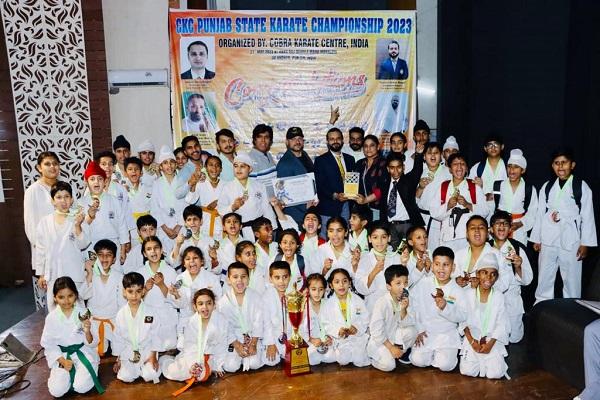 Students of Guru Gobind Singh Public School won in the karate tournament