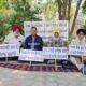 On the 6th day of the protest, the industrialists sat on the protest demanding a solution to the mixed land use issue.
