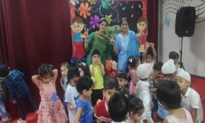 Freshers party organized for nursery class at BCM School