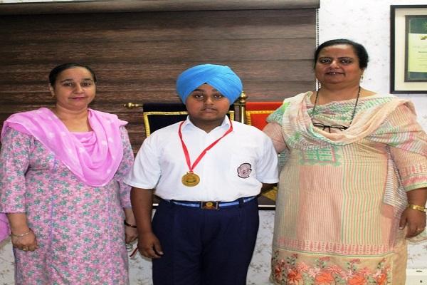 Won Gold Medal in Sikh Martial Art Gatka in district level competition