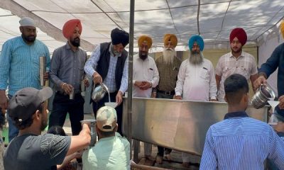 On the occasion of Shaheed Purab, Guru's langar was served incessantly on the chabil of cold sweet water