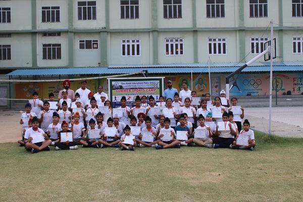 Summer sports camp organized by Guru Nanak International School