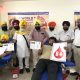 Blood donation camp by All India Ramgarhia Board on the occasion of World Blood Donation Day