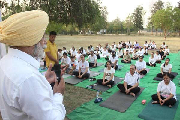 PAU Department of Food and Nutrition celebrated International Yoga Day