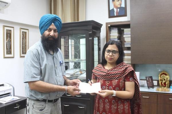 NRI Donation of 2 lakh rupees for Maharaja Dulip Singh Memorial