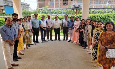 Staff of SAV Jain College visited Knitwear Association and CETP