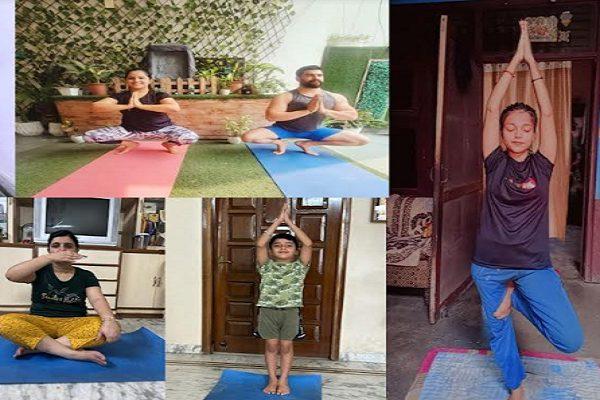 Organized "Yoga with Family" on the occasion of International Yoga Day